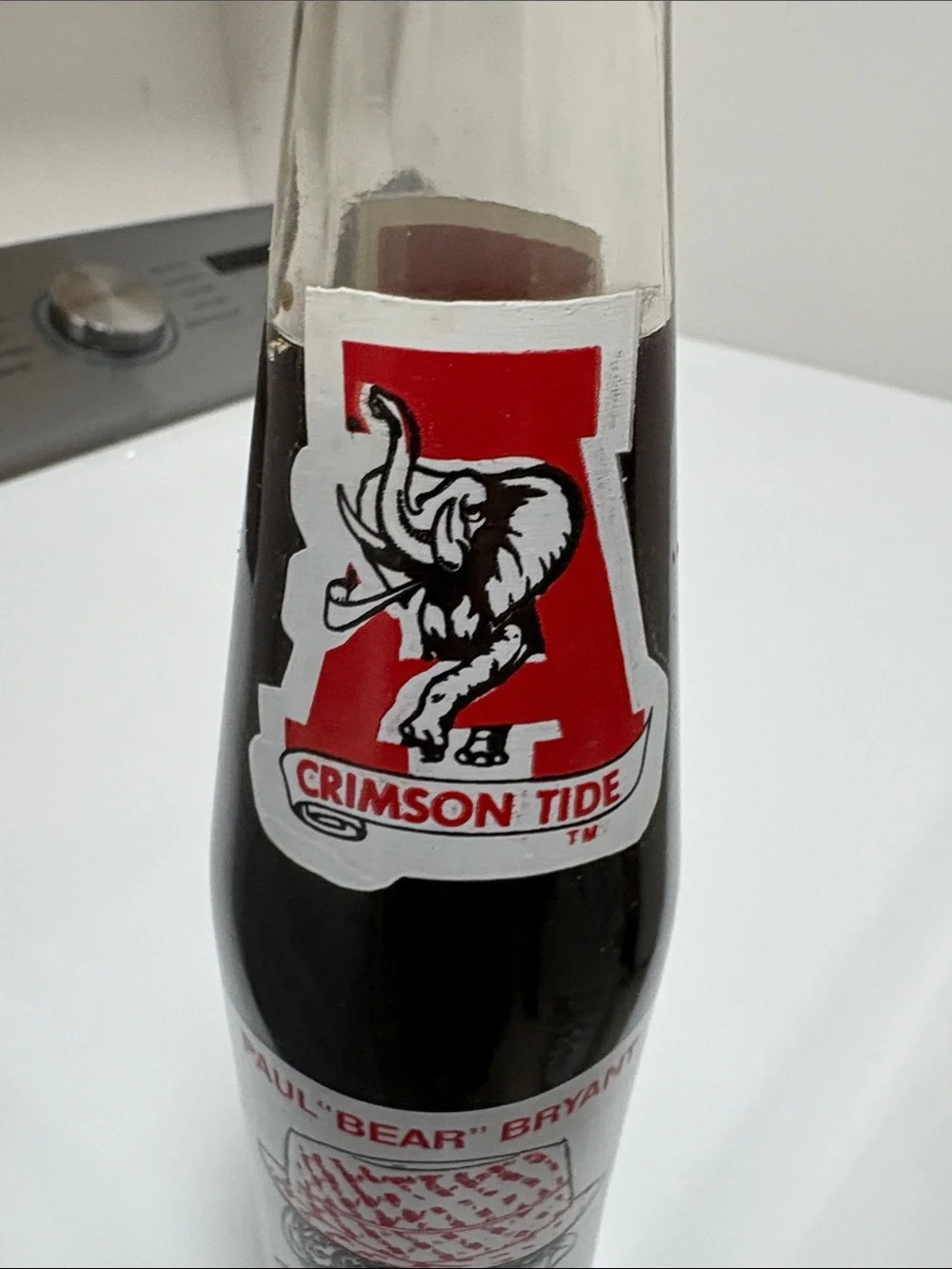 Crimson Tide Collectible Glass Bottle - Red and Black